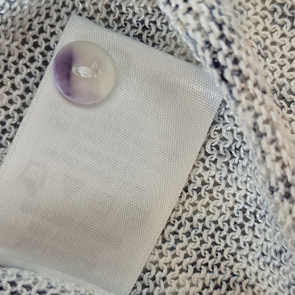 Nic + Zoe Featherweight Linen Blend Button Cardigan - Size L - Picture 11 of 11